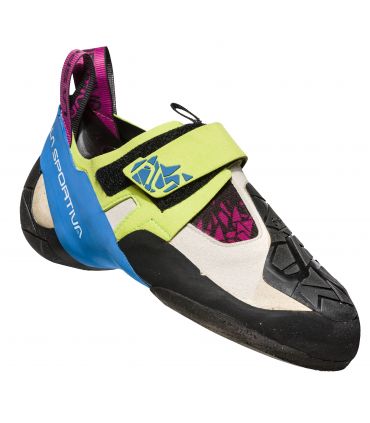 Pies de gato La Sportiva Skwama mujer Apple Green-Cobalt Blue