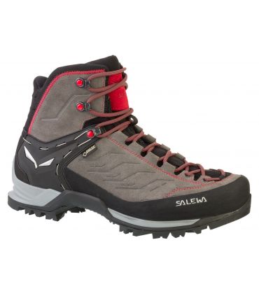 Botas Salewa MS Mtn Trainer Mid GoreTex Hombre Gris Rojo