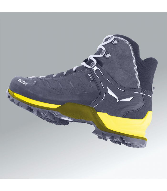 Compra online Botas Salewa MS Mtn Trainer Mid GoreTex Hombre Gris Rojo en oferta al mejor precio
