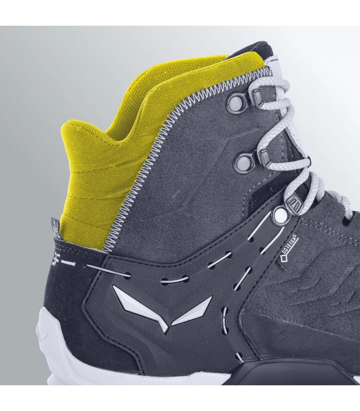 Compra online Botas Salewa MS Mtn Trainer Mid GoreTex Hombre Gris Rojo en oferta al mejor precio