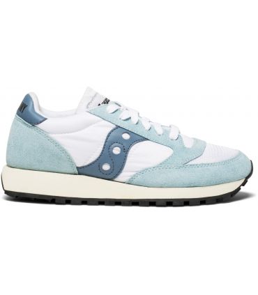 Zapatillas Saucony Jazz Original Vintage Mujer Blanco Azul