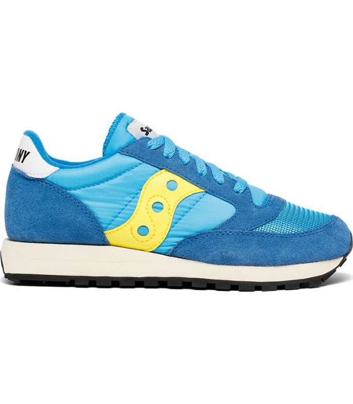 Compra online Zapatillas Saucony Jazz Original Vintage Mujer Azul Amarillo en oferta al mejor precio