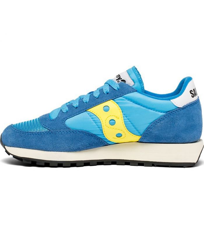 Compra online Zapatillas Saucony Jazz Original Vintage Mujer Azul Amarillo en oferta al mejor precio