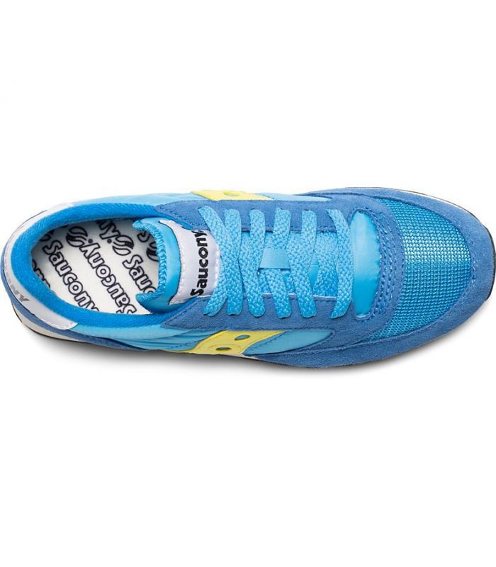 Compra online Zapatillas Saucony Jazz Original Vintage Mujer Azul Amarillo en oferta al mejor precio
