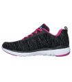 Zapatillas Skechers Flex Appeal 3.0 Insiders Mujer Negro Rosa