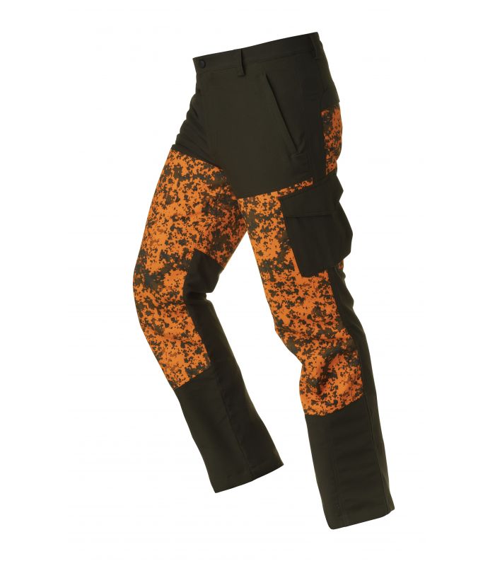 Compra online Pantalones Chiruca Silvano Pro 08 Hombre Verde Naranja en oferta al mejor precio