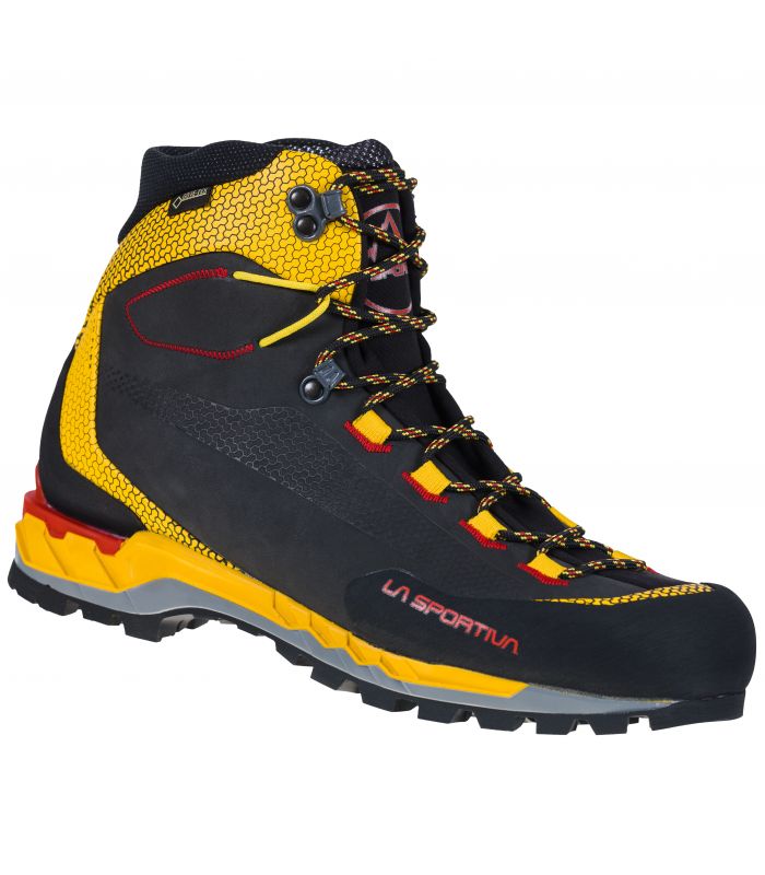 Compra online Botas La Sportiva Trango Tech Leather Gtx Hombre Negro Amarillo en oferta al mejor precio