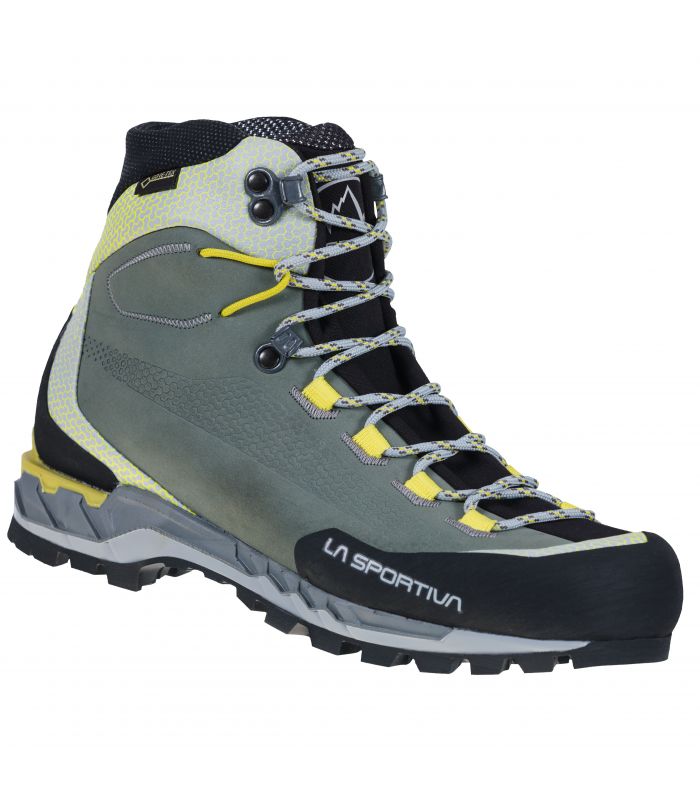 Compra online Botas La Sportiva Trango Tech Leather Gtx Mujer Gris Amarillo en oferta al mejor precio