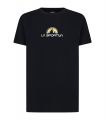 Compra online Camiseta La Sportiva Brand Tee Hombre Black en oferta al mejor precio