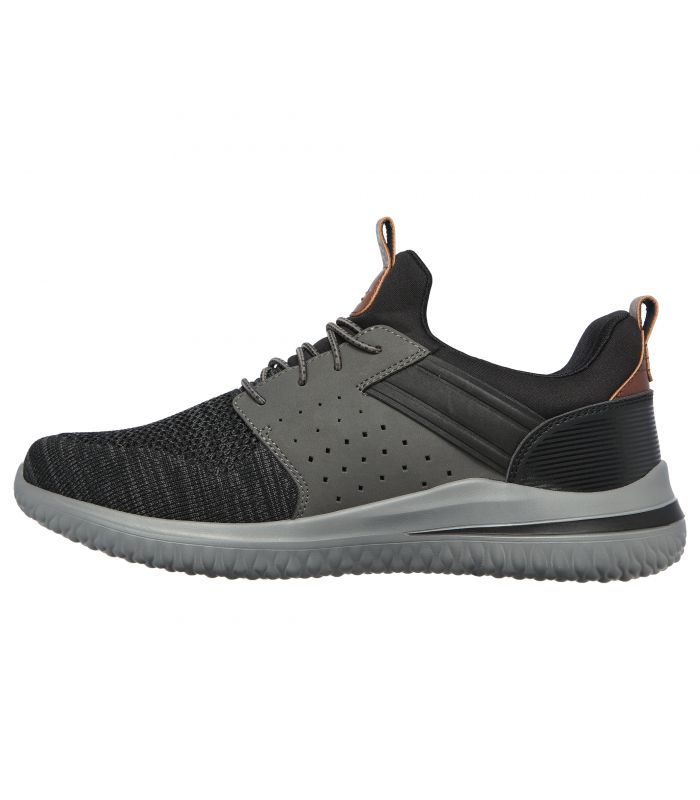 Compra online Zapatillas Skechers Delson 3.0 Cicada Hombre Black en oferta al mejor precio