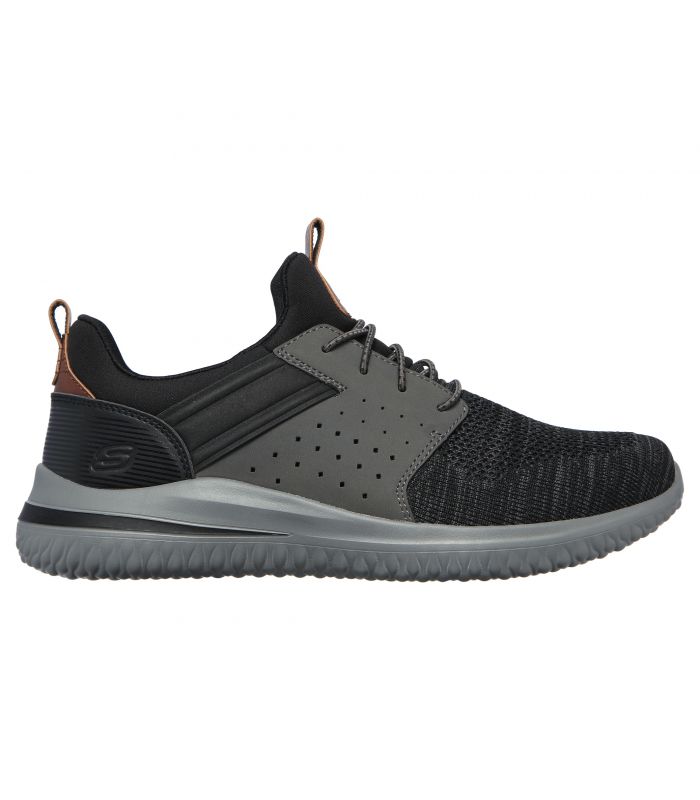 Compra online Zapatillas Skechers Delson 3.0 Cicada Hombre Black en oferta al mejor precio