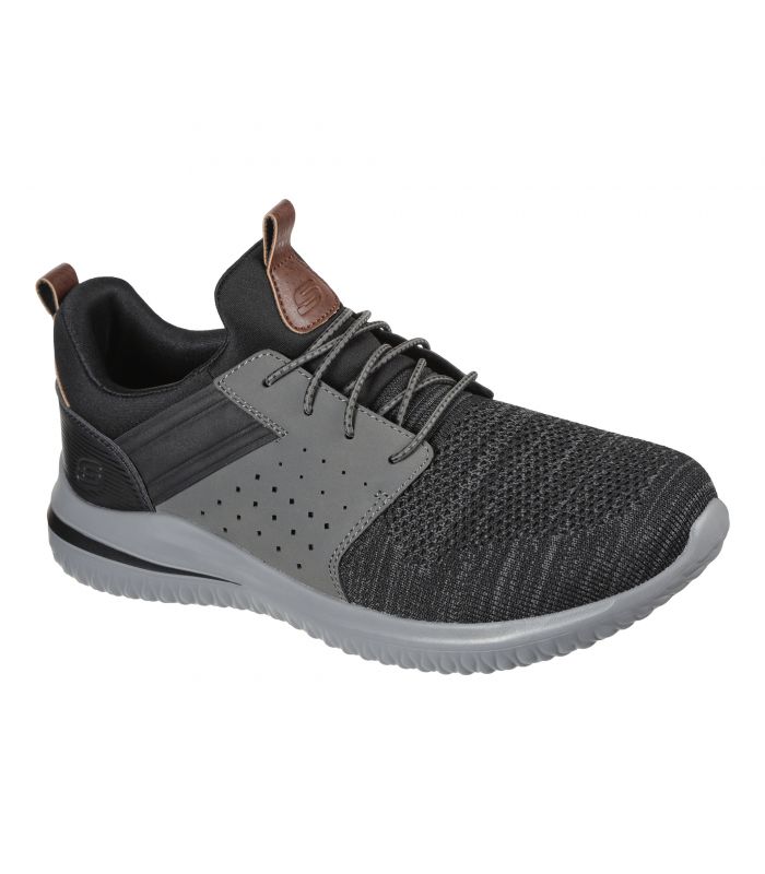 Compra online Zapatillas Skechers Delson 3.0 Cicada Hombre Black en oferta al mejor precio