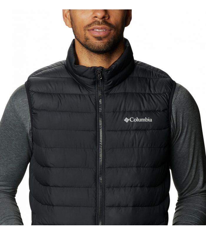 Compra online Chaleco Columbia Powder Lite Hombre Negro en oferta al mejor precio