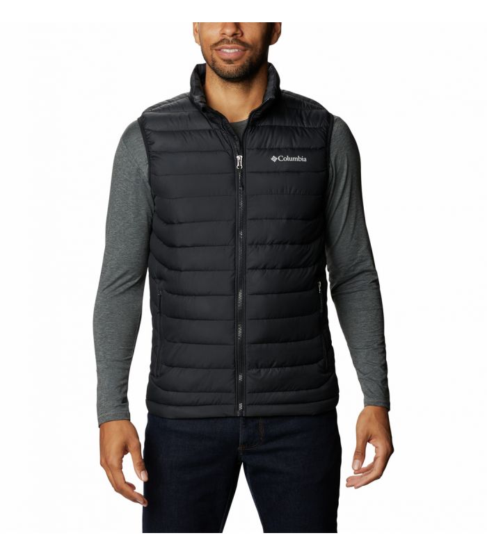 Compra online Chaleco Columbia Powder Lite Hombre Negro en oferta al mejor precio