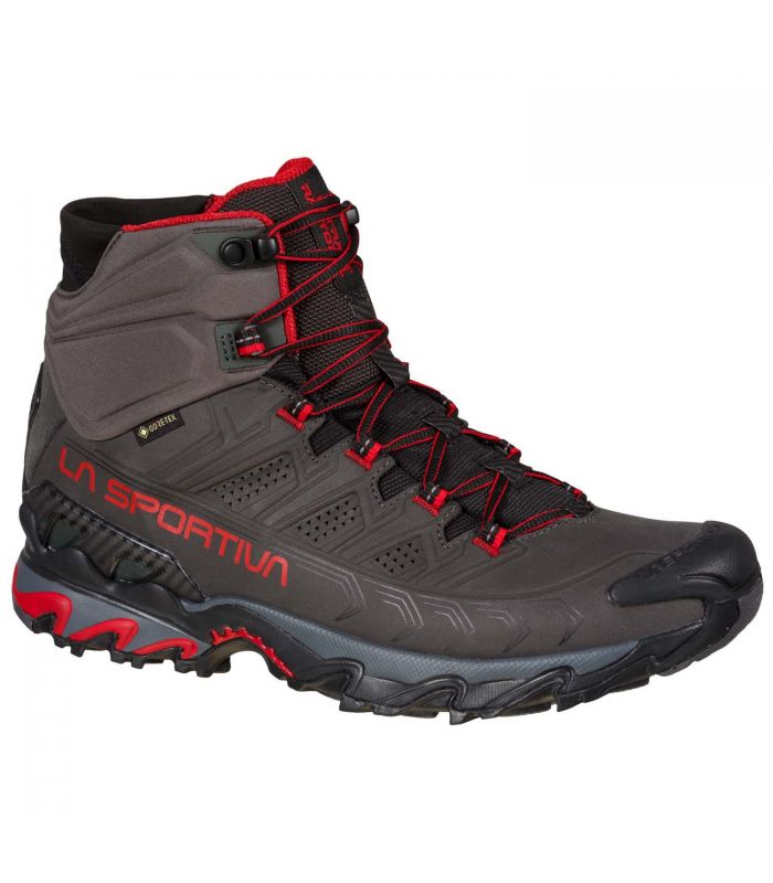 Compra online Botas La Sportiva Ultra Raptor II Mid Leather GTX Hombre Carbon Red en oferta al mejor precio