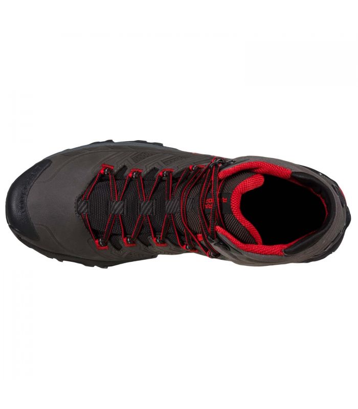 Compra online Botas La Sportiva Ultra Raptor II Mid Leather GTX Hombre Carbon Red en oferta al mejor precio
