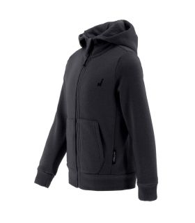Sudadera Joluvi Hoodie Zip Hombre Negro