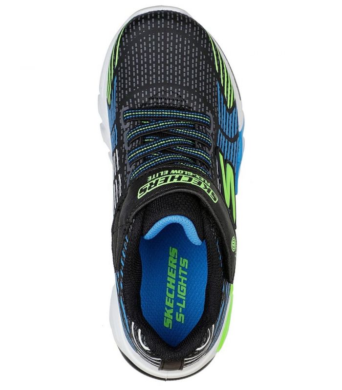 Compra online Zapatillas Skechers Flex-Glow Elite Niños Negro Azul Lima en oferta al mejor precio