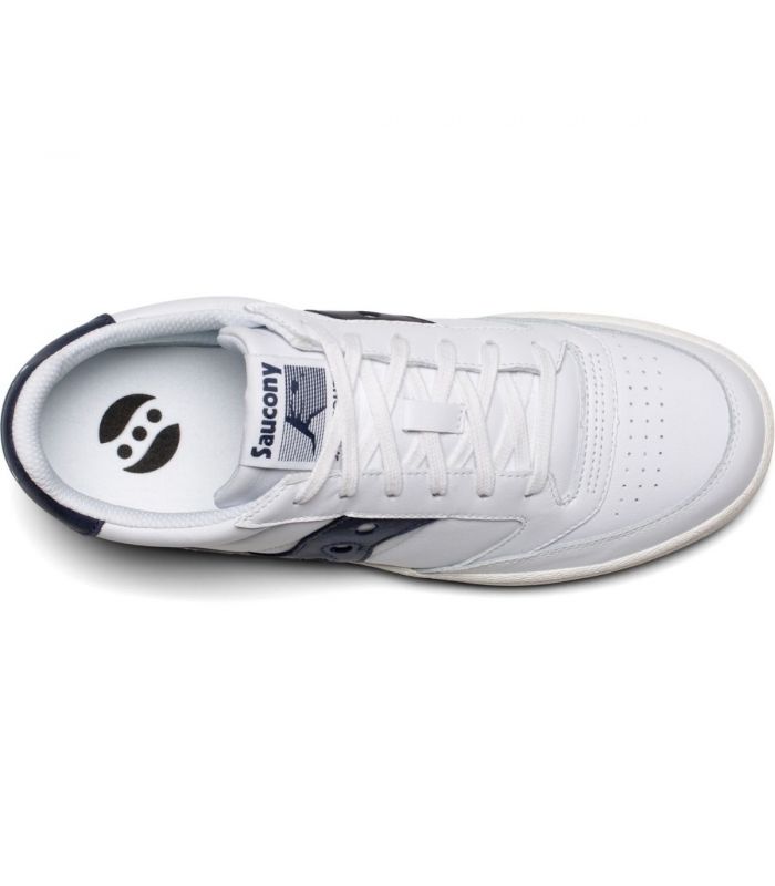 Compra online Zapatillas Saucony Jazz Court Hombre White Navy en oferta al mejor precio