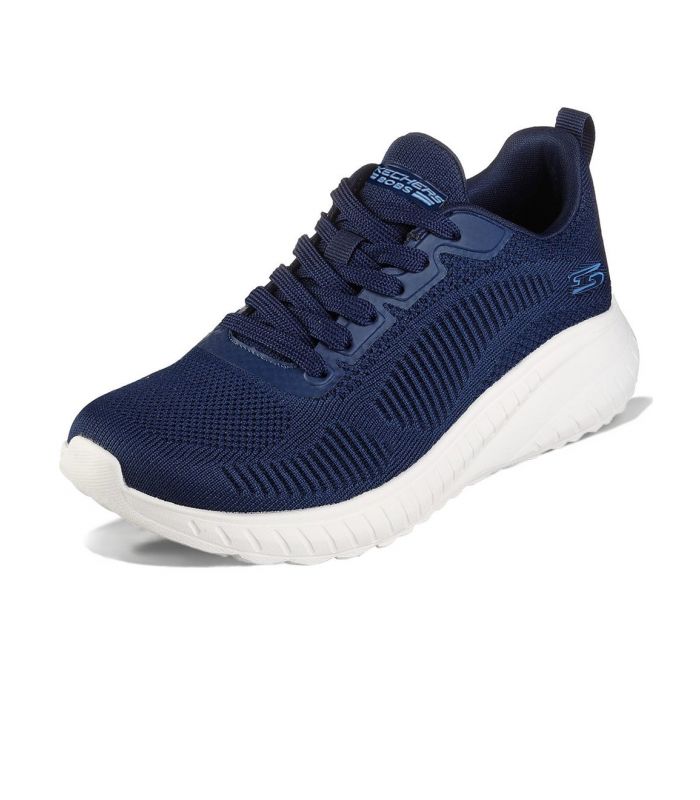 Compra online Zapatillas Skechers Bobs Squad Chaos Face Off Mujer Navy en oferta al mejor precio