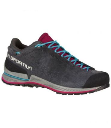 Zapatillas La Sportiva TX2 Evo Leather Woman Carbon-Red Plum Mujer