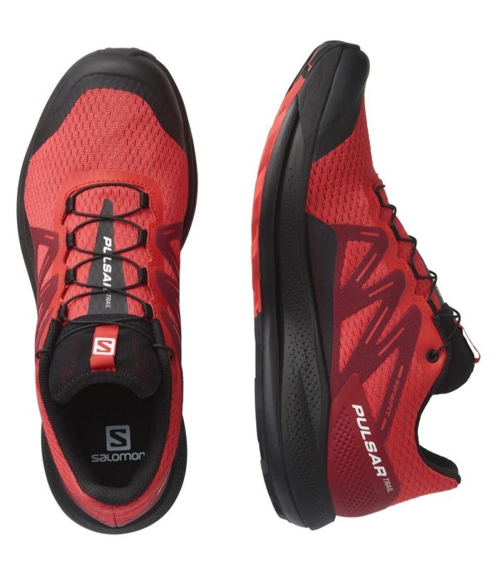 Compra online Zapatillas Salomon Pulsar Trail Hombre Poppy Red Bird Black en oferta al mejor precio