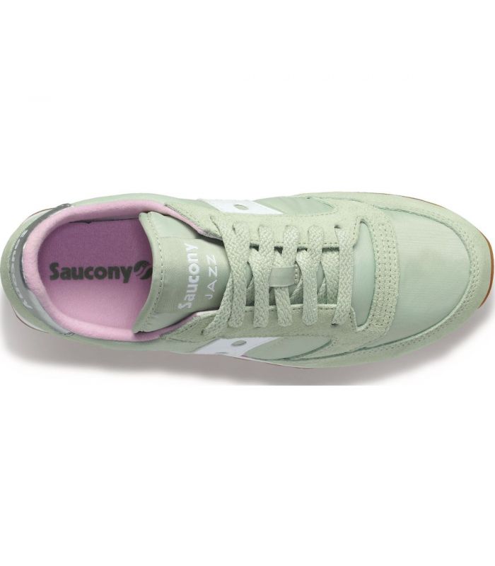 Compra online Zapatillas Saucony Jazz Original Mujer Verde Blanco en oferta al mejor precio