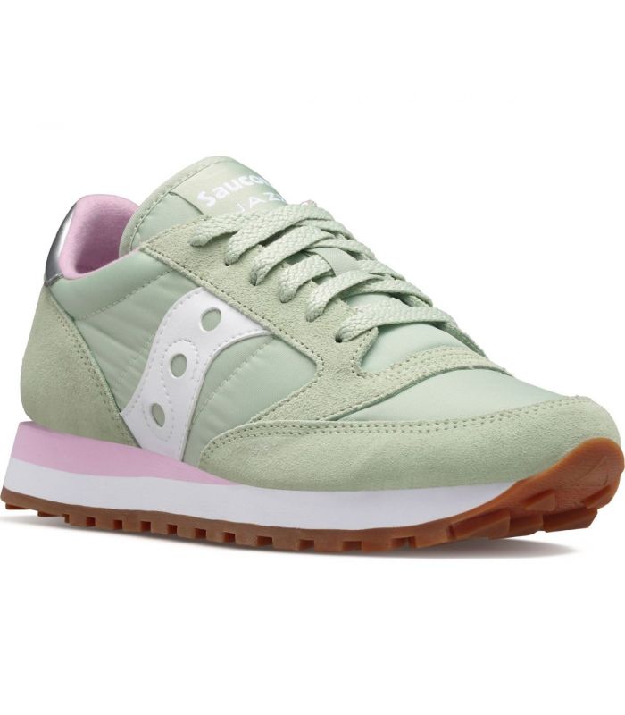 Compra online Zapatillas Saucony Jazz Original Mujer Verde Blanco en oferta al mejor precio
