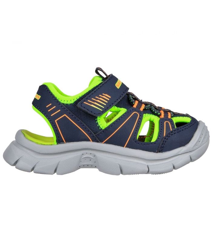 Compra online Sandalias Skechers Relix Valder Niños Navy Lime en oferta al mejor precio