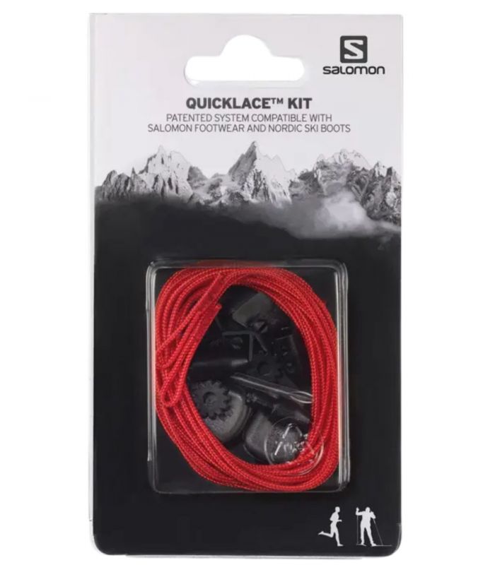 Compra online Cordones Salomon Quicklace Kit Rojo en oferta al mejor precio