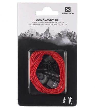 Cordones Salomon Quicklace Kit Rojo