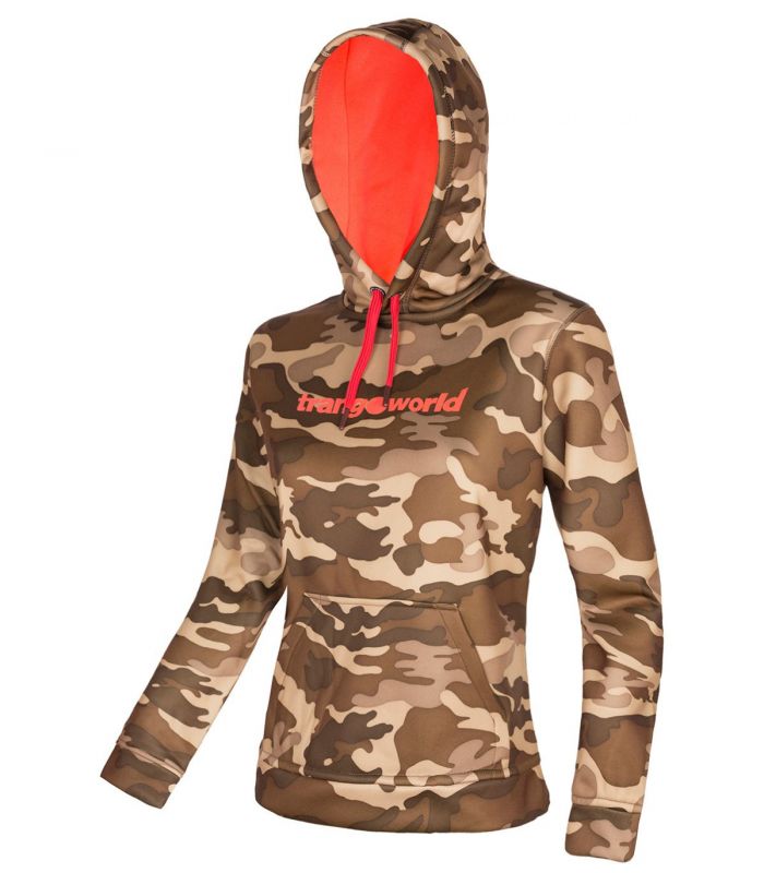 Compra online Sudadera trekking Trangoworld Poppi-P Mujer Brown en oferta al mejor precio