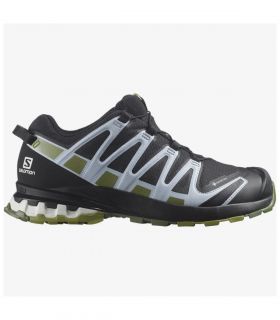 Zapatillas Salomon Xa Pro 3D V8 GTX Mujer Black Green Moss Zen Blue
