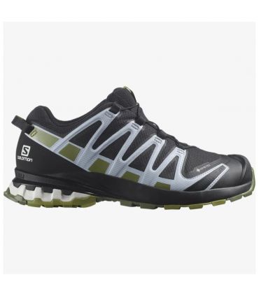 Zapatillas Salomon Xa Pro 3D V8 GTX Mujer Black Green Moss Zen Blue