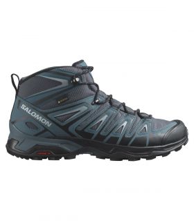 Botas Salomon X Ultra Pioneer Mid Gtx Hombre Ebony Stargazer