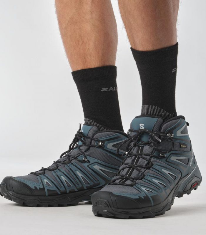 Compra online Botas Salomon X Ultra Pioneer Mid Gtx Hombre Ebony Stargazer en oferta al mejor precio