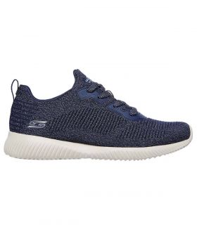 Zapatillas Skechers Bobs Squad Mujer Navy
