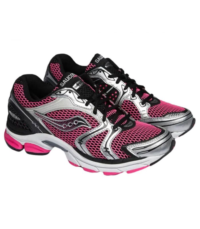 Compra online Zapatillas Saucony Progrid Triumph 4 Pink Silver en oferta al mejor precio