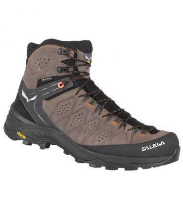 Botas Salewa Alp Trainer 2 Mid Gtx Hombre Brown Wallnut
