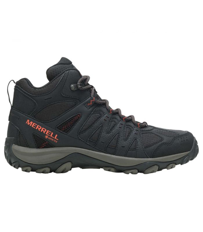 Compra online Botas Merrell Accentor 3 Sport Mid Gtx Hombre Black Tangerine en oferta al mejor precio