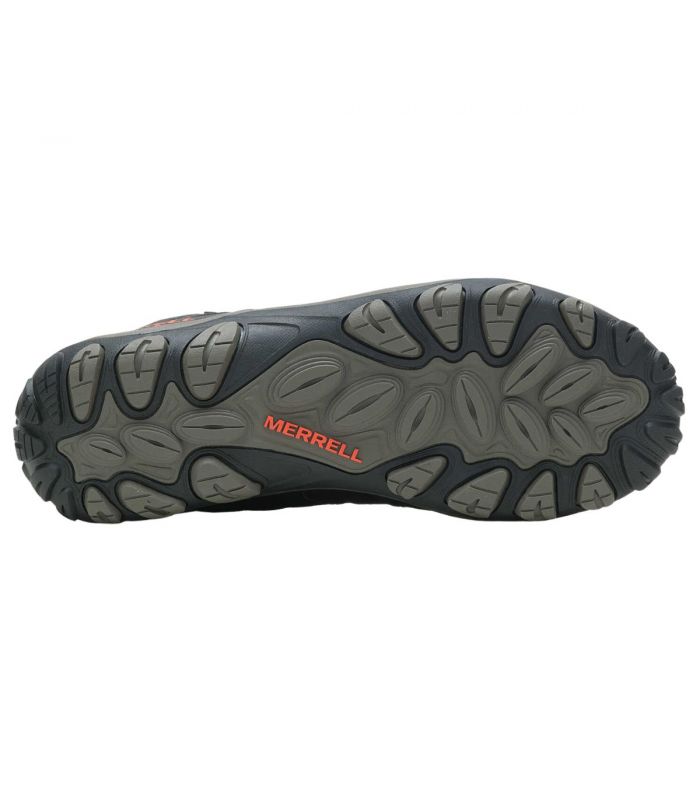 Compra online Botas Merrell Accentor 3 Sport Mid Gtx Hombre Black Tangerine en oferta al mejor precio