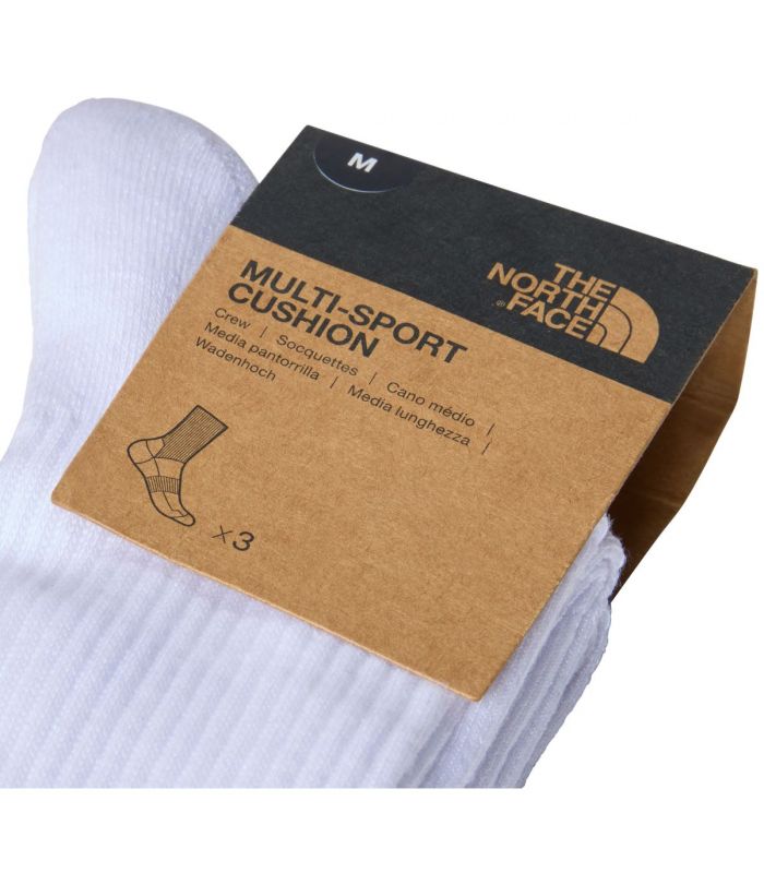 Compra online Calcetines The North Face Multi Sport Cush Crew Sock 3P TNF White en oferta al mejor precio