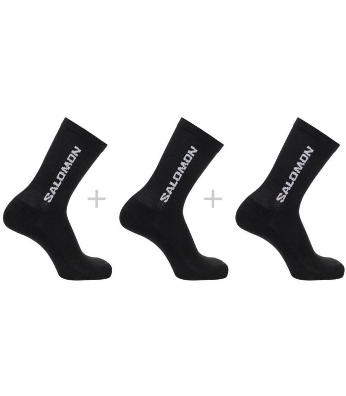 Compra online Calcetines Salomon Everyday Crew 3 Pack Black en oferta al mejor precio