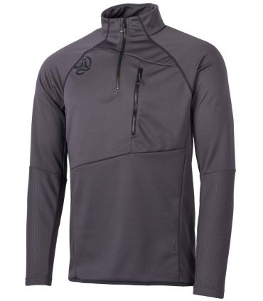 Camiseta Ternua Rakker 2.0 1/2 Zip Hombre Whales Grey