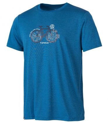 Camiseta Ternua Aviron Hombre Mykonos Blue
