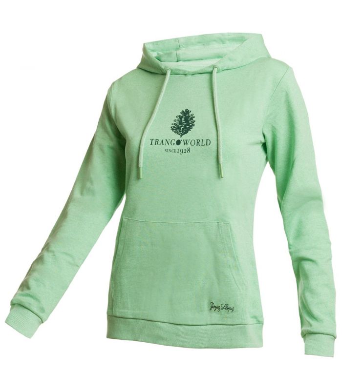 Compra online Sudadera Trangoworld Fauna Mujer Light Green en oferta al mejor precio