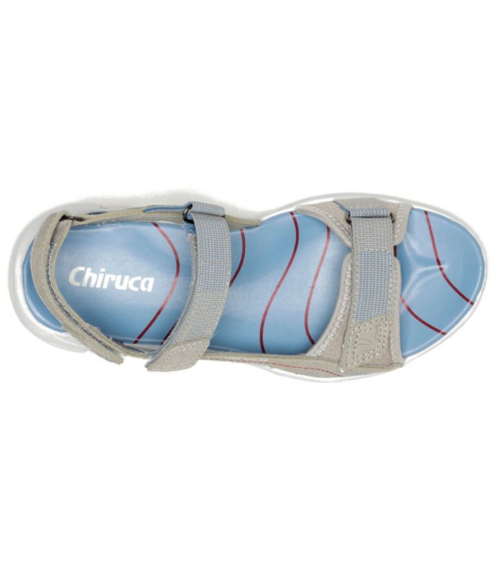 Compra online Sandalias Chiruca Formentera 04 Mujer Beige Azul en oferta al mejor precio