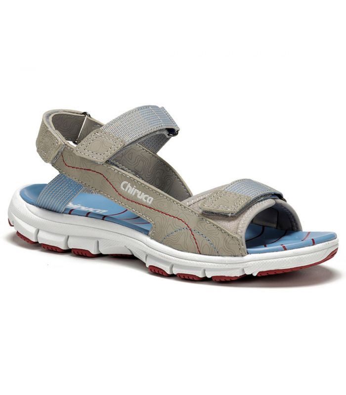 Compra online Sandalias Chiruca Formentera 04 Mujer Beige Azul en oferta al mejor precio