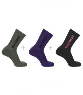 Calcetines Salomon Everyday Crew 3 Knockout