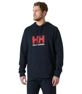 Sudadera Helly Hansen Logo Hoodie Hombre Navy